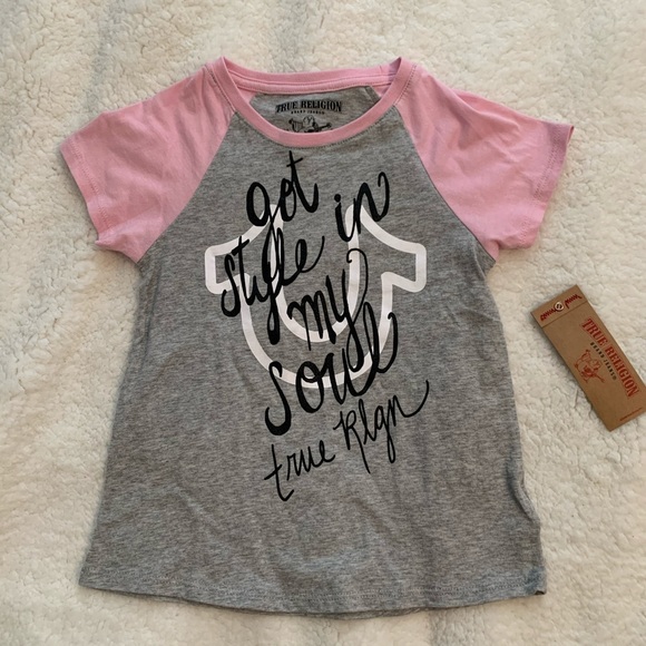 Girls True Religion Short Sleeve Tee - Picture 1 of 11